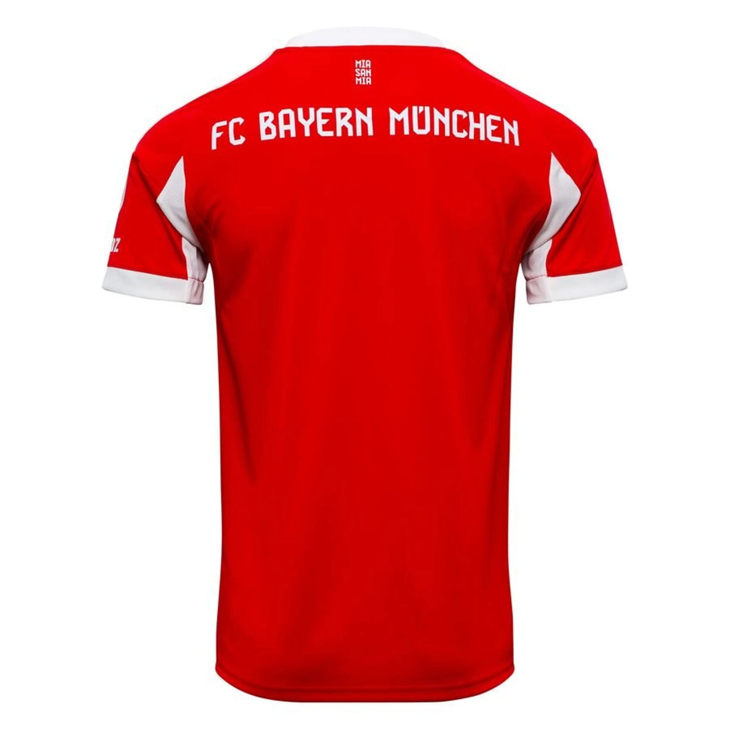 back view of the Adidas Bayern Munchen 2025/26 Home Red & White Jersey