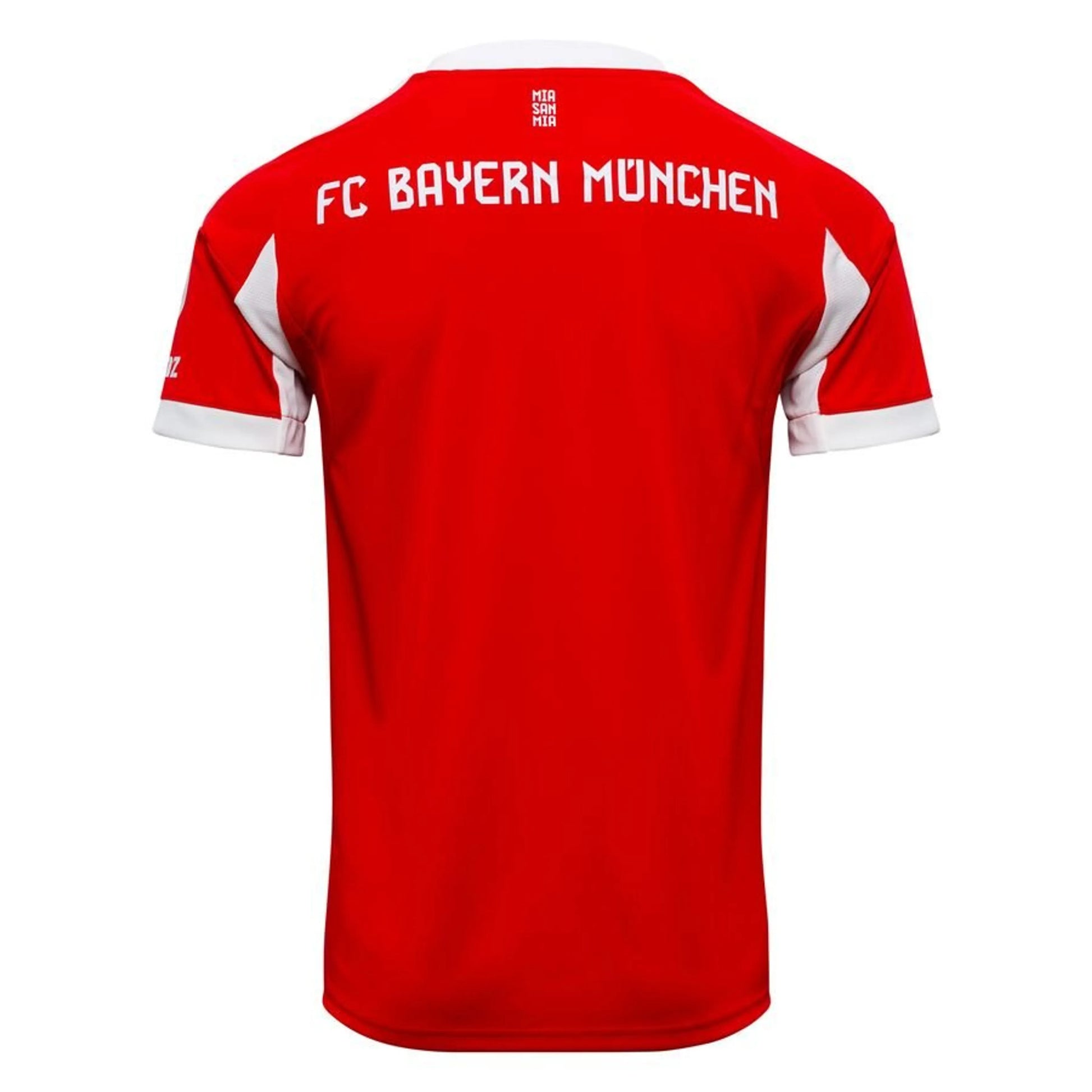 back view of the Adidas Bayern Munchen 2025/26 Home Red & White Jersey