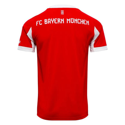 back view of the Adidas Bayern Munchen 2025/26 Home Red & White Jersey