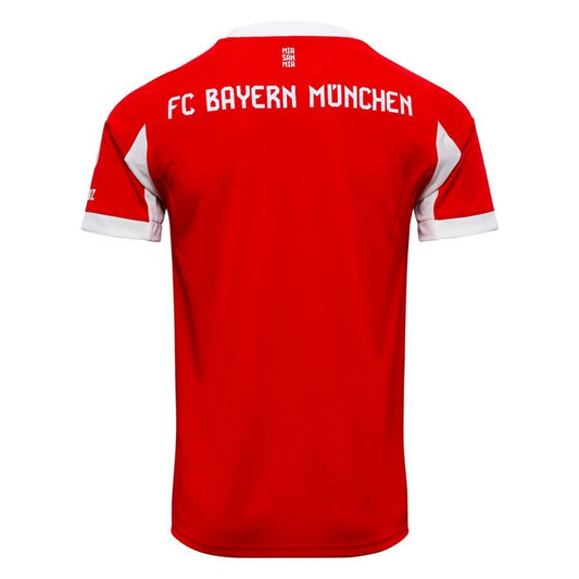 back view of the Adidas Bayern Munchen 2025/26 Home Red & White Jersey