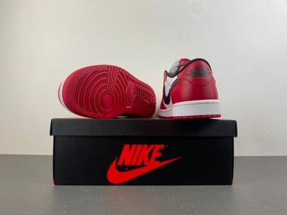 back view of the Air Jordan 1 Retro Low OG 'Chicago' (2025 Release) Varsity Red/Black-Summit White HQ6998-600