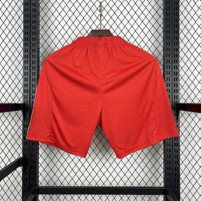 back view of the Bayern Munich 25/26 Home Red Shorts