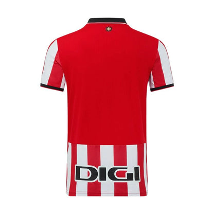 back view of the Castore Athletic Bilbao 2025/26 Home Red & White Shirt