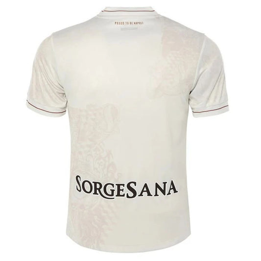 back view of the EA7 SSC Napoli 2025/26 Away White Shirt