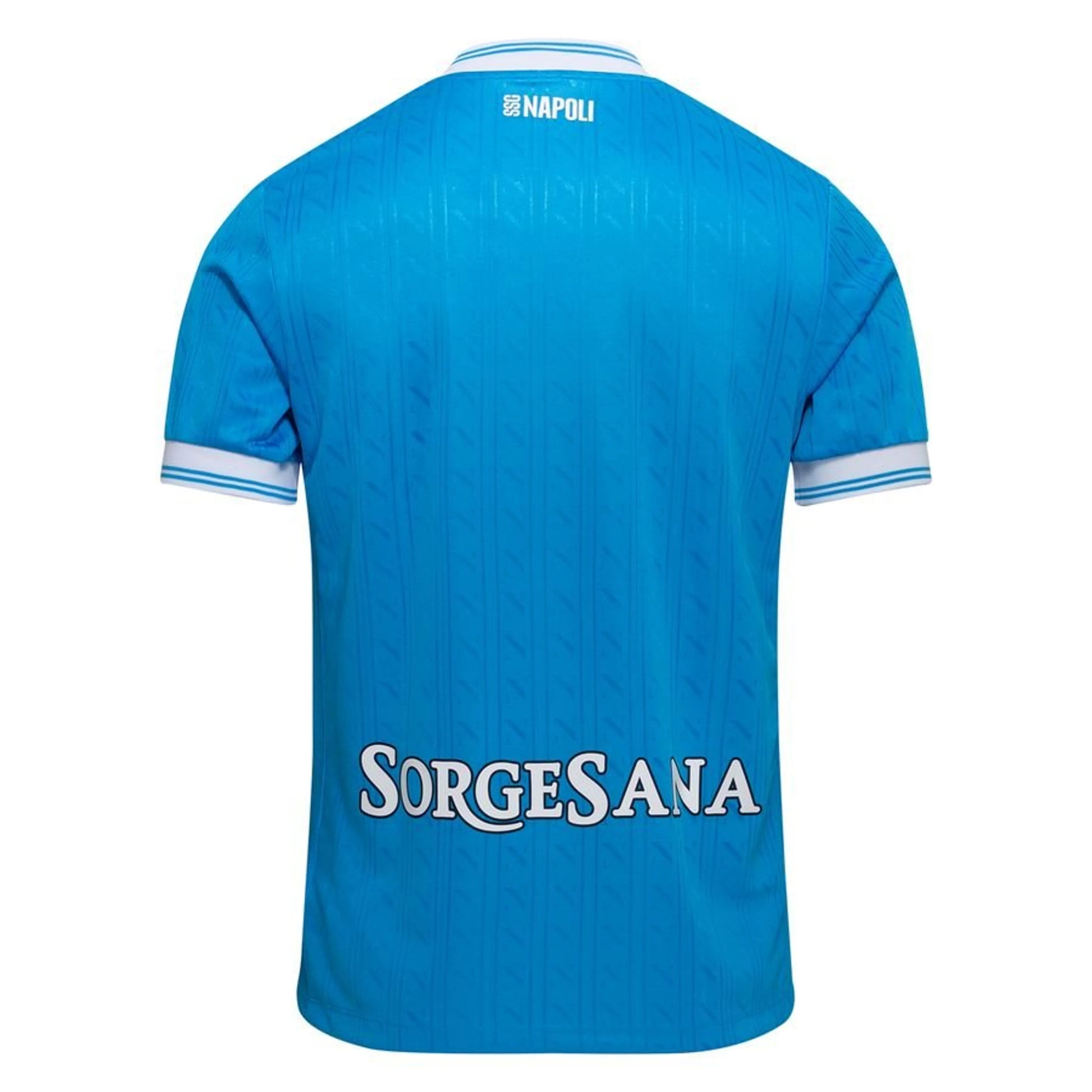 back view of the EA7 SSC Napoli 2025/26 Home Blue Jersey