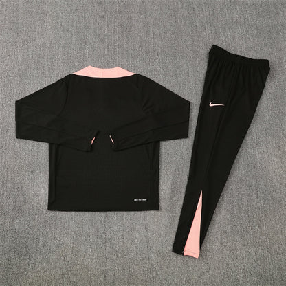 back view of the France 25/26 Quarter-Zip Tracksuit full black