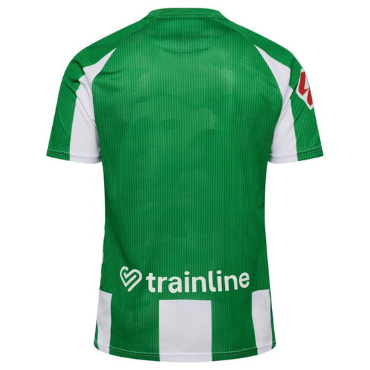back view of the Hummel Real Betis 2025/26 Home Green and White Shirt