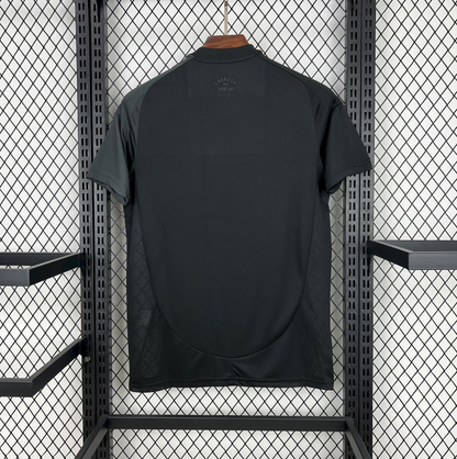 back view of the Inter Miami 25/26 Away Black and Pink Football Jersey Designed by Adidas