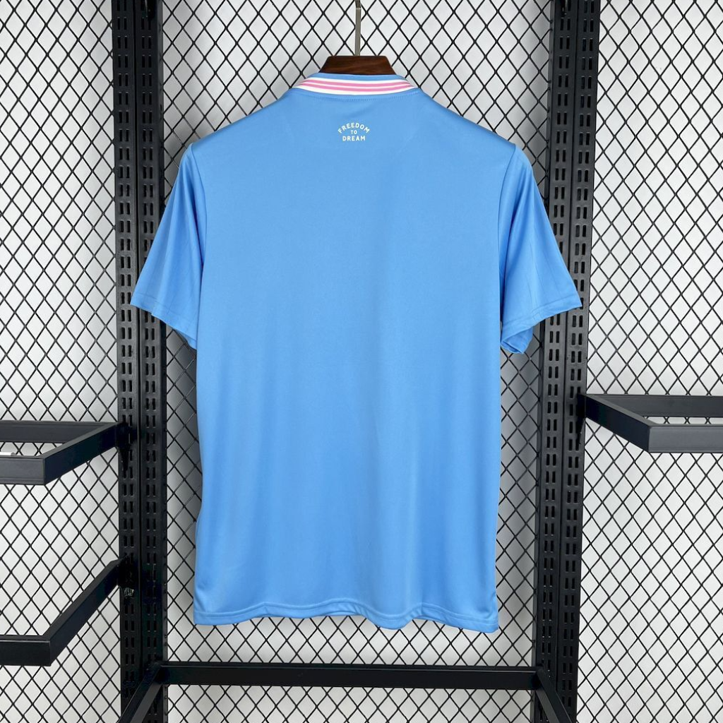 back view of the Inter Miami 25/26 Third Blue Football Short Sleeve Jersey Designed by Adidas