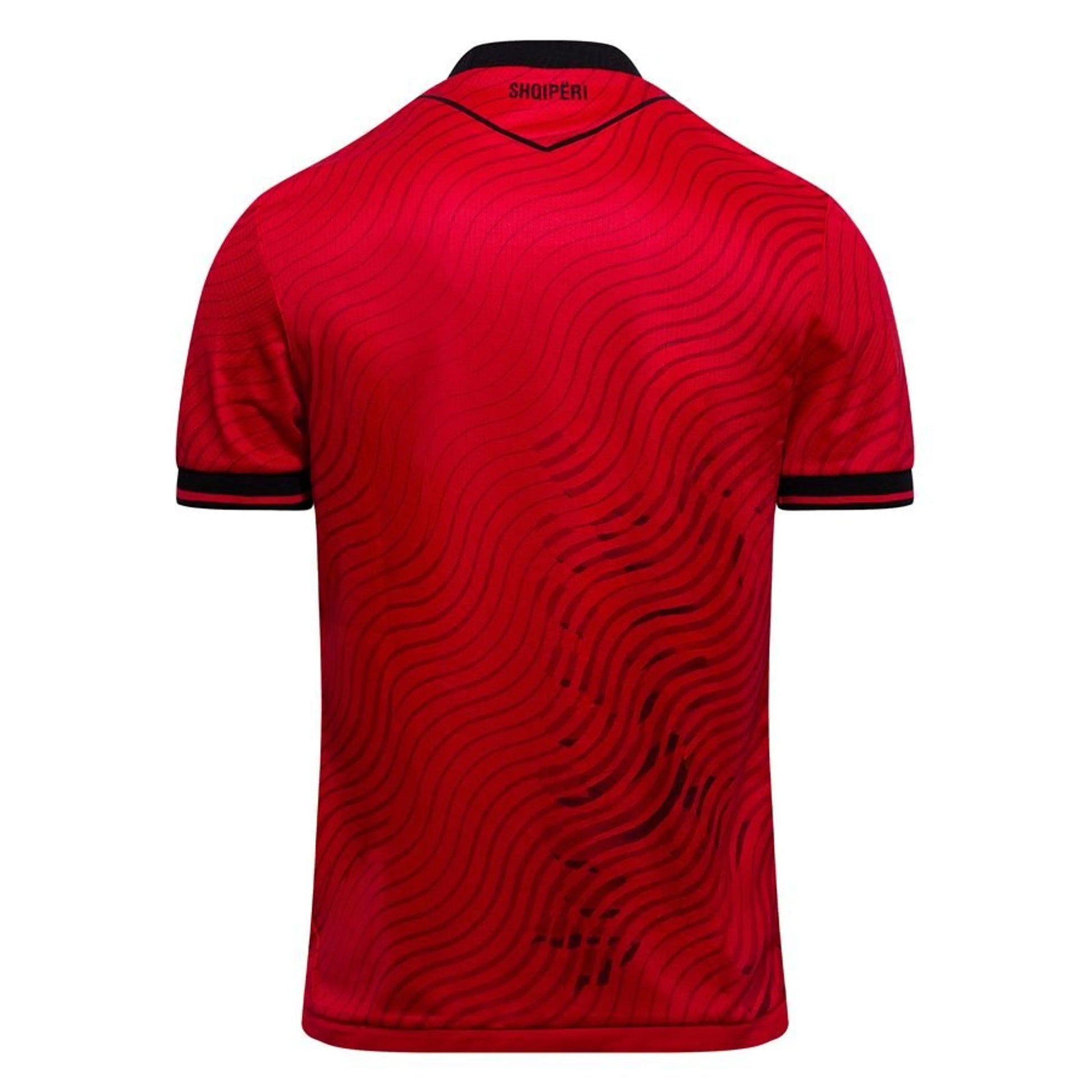 back view of the Macron Albania Home Shirt World Cup 2026