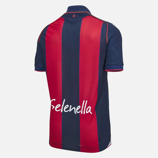 back view of the Macron Bologna FC Men's Home Shirt 2026/27 - Navy/Red