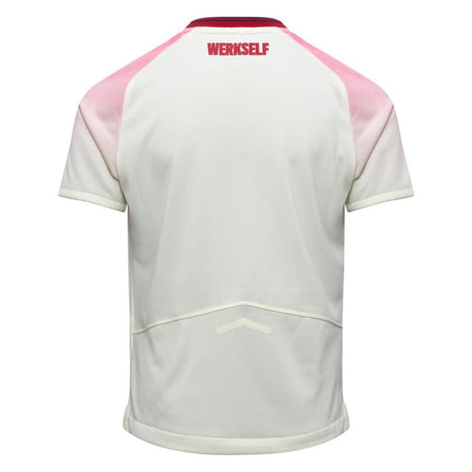 back view of the New Balance Bayer Leverkusen 2025/26 Away White Shirt