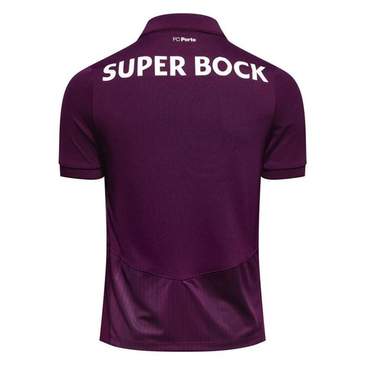 back view of the New Balance FC Porto Men's Away Shirt 2026/27 - Rich Ruby/White