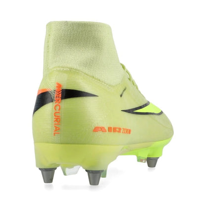 back view of the Nike Air Zoom Mercurial Superfly 10 Elite SG-PRO from the Max Voltage Pack
