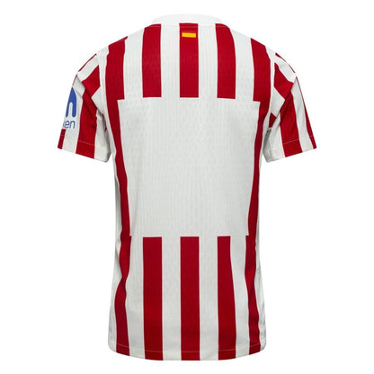 back view of the Nike Atletico Madrid 2025/26 Home Red & White Jersey