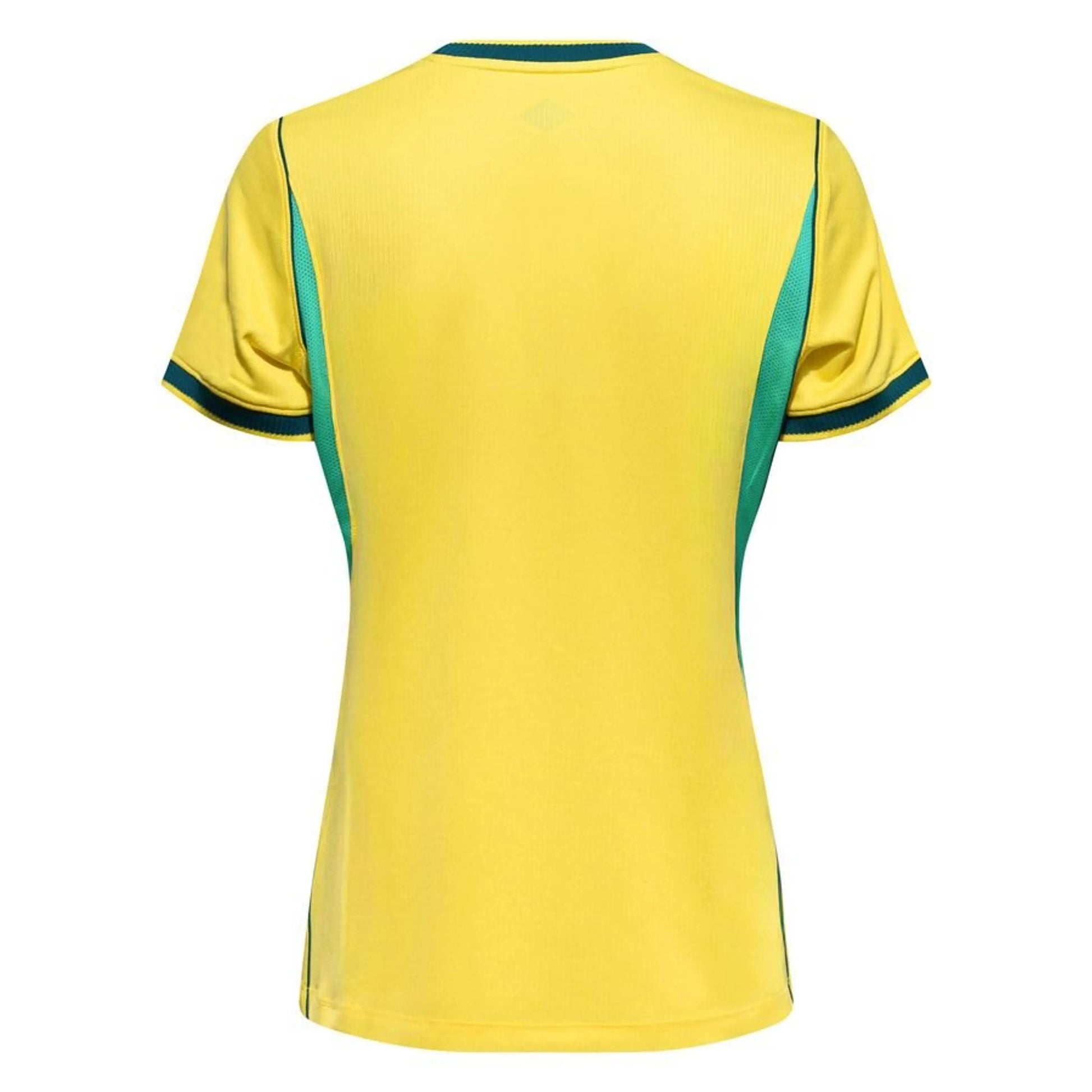 back view of the Nike Brazil National Team 2026 Stadium Home Womens Dri-FIT Football Shirt - Yellow