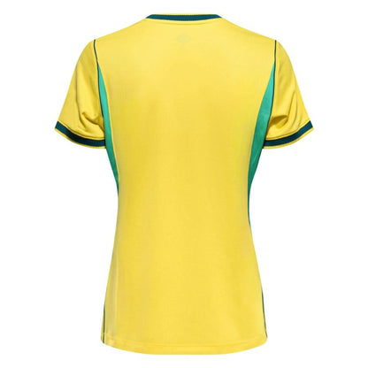 back view of the Nike Brazil National Team 2026 Stadium Home Womens Dri-FIT Football Shirt - Yellow