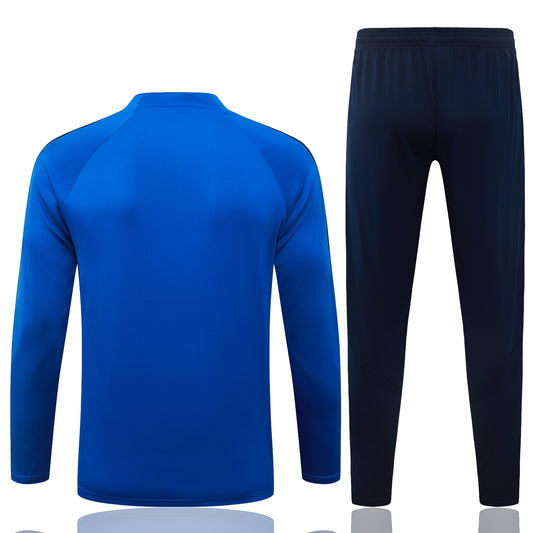 back view of the Nike Inter Milan 2026/27 Blue/Navy Quarter-Zip Soccer Tracksuit - Dri-FIT Strike Set