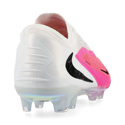 back view of the Nike Phantom 6 Elite Low Cut FG in Pink / White / Black (Breakout Pack)