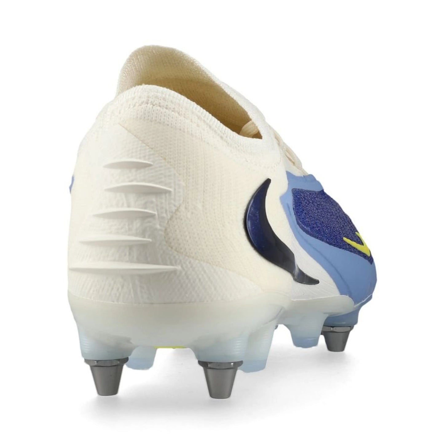 back view of the Nike Phantom 6 Elite Low Cut SG-PRO in blue and white from the exclusive Fear Nothing Pack