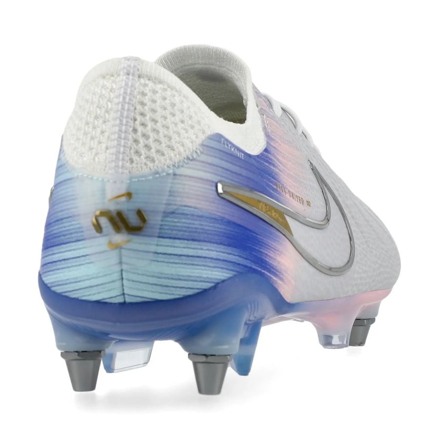 back view of the Nike Tiempo Legend 10 Elite SG-PRO United Chapter 2 in White/Blue