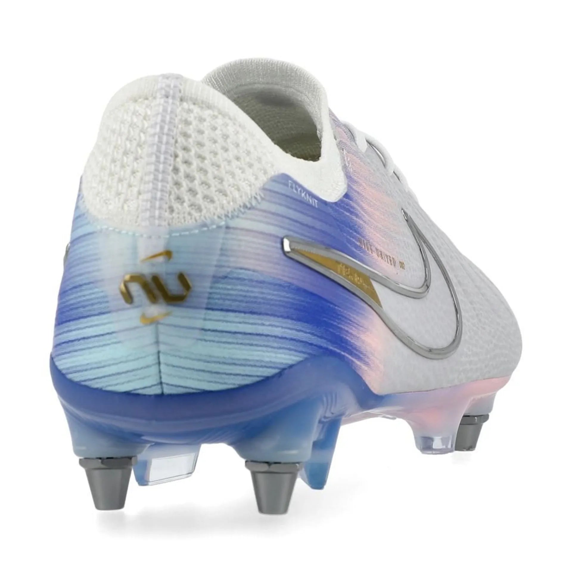 back view of the Nike Tiempo Legend 10 Elite SG-PRO United Chapter 2 in White/Blue