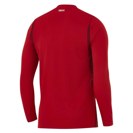 back view of the Nike Turkey World Cup 2026 Long Sleeves Home Red Shirt 