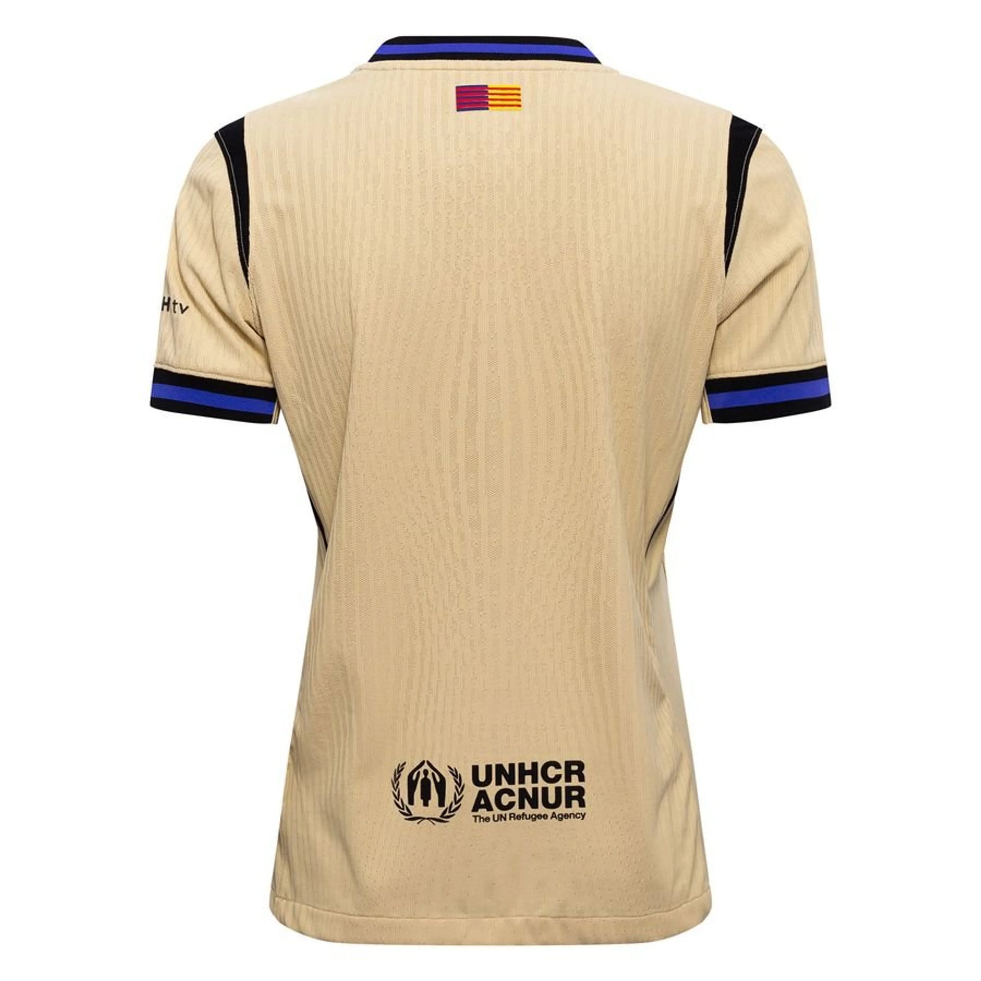 back view of the Nike x Kobe Bryant FC Barcelona Away Shirt 2025/26 Women - Gold/Black/Violet