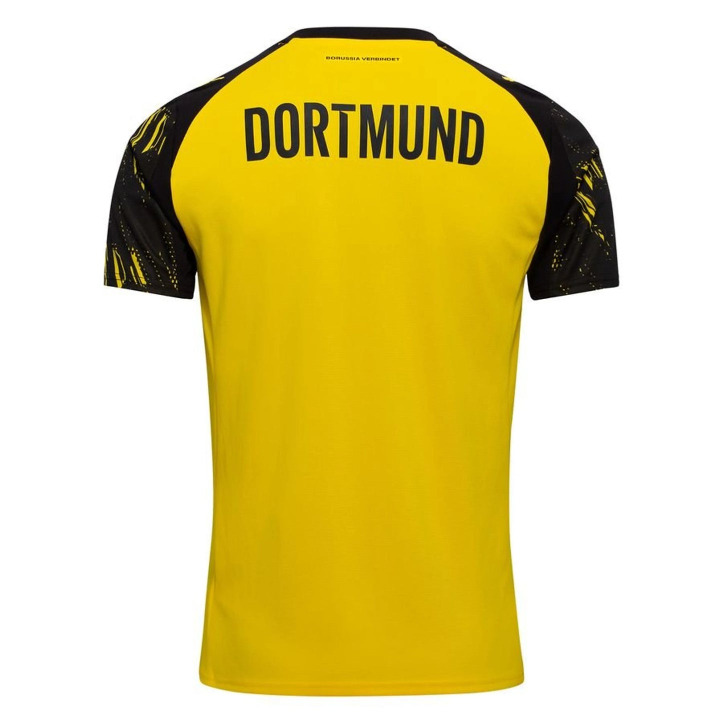 back view of the PUMA Borussia Dortmund 2025/26 Home Yellow Shirt