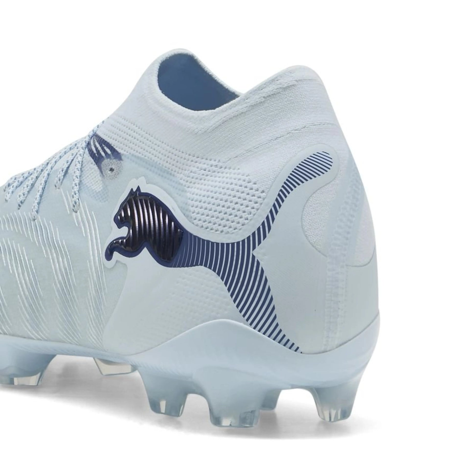 back view of the PUMA Future 9 Ultimate FG Dreamrush in a Blue/ White colorway