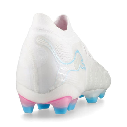 back view of the PUMA Future 9 Ultimate FG in white from the White Pack