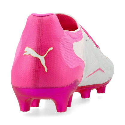 PUMA King 20 Ultimate FG/AG in PUMA White / Poison Pink / Bright Aqua (Showtime Pack)