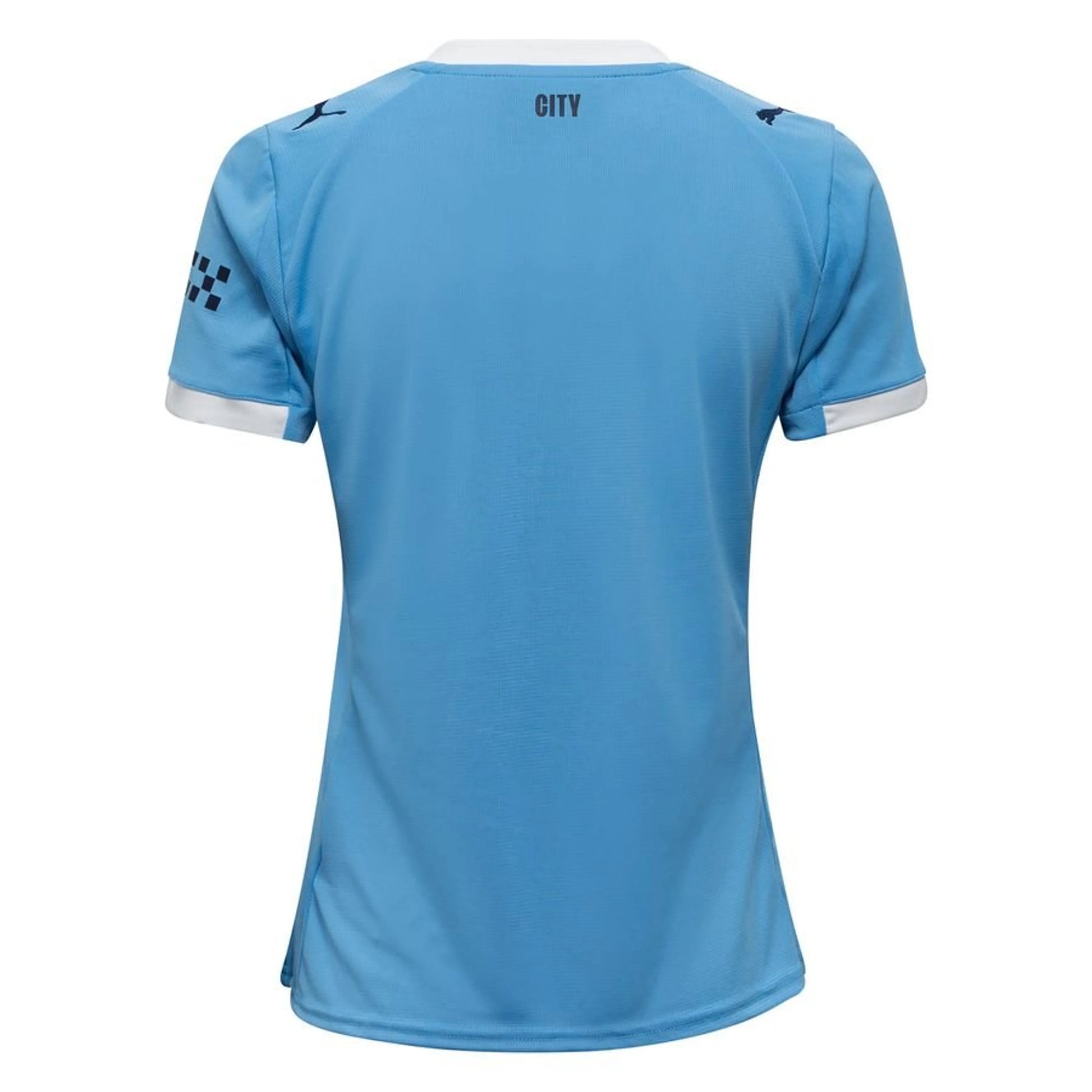 back view of the Puma Manchester City Home Shirt 2025/26 Women -  Blue/White