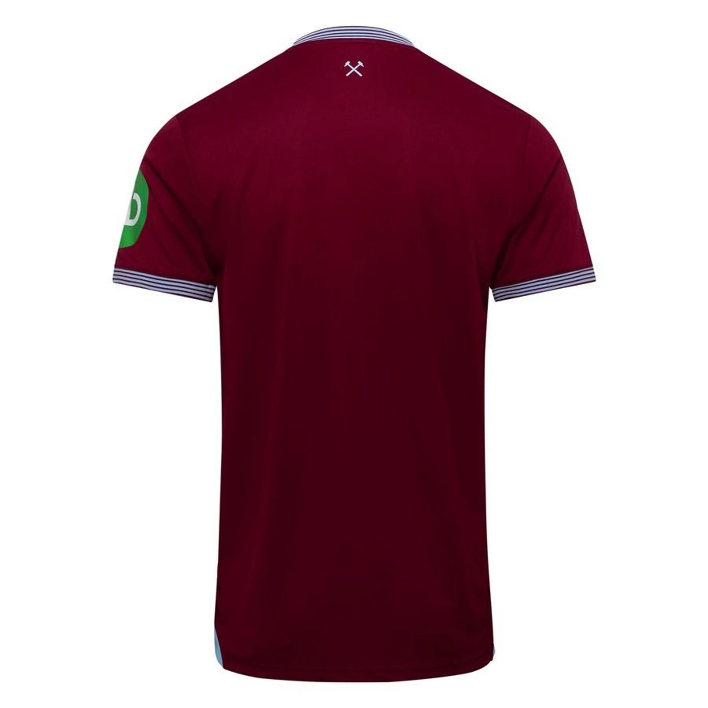 back view of the Umbro West Ham United 2025/26 Home Red Shirt