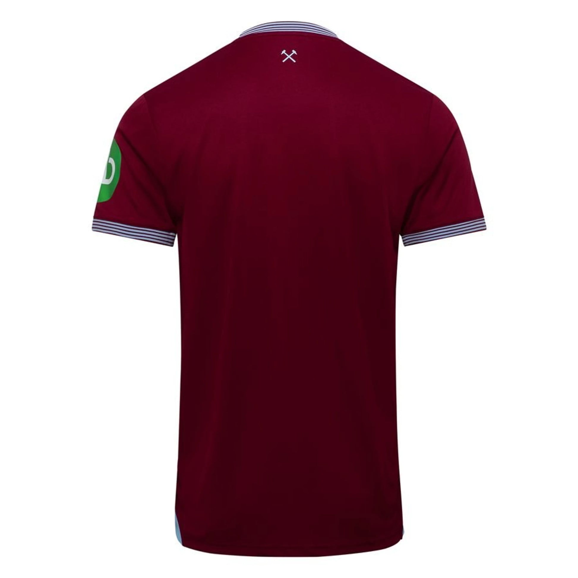 back view of the Umbro West Ham United 2025/26 Home Red Shirt