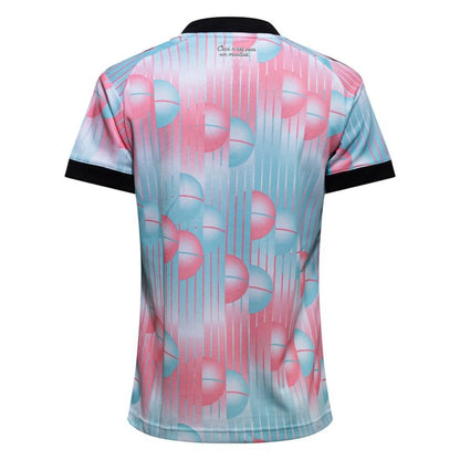 back view of the adidas Belgium Women's Away Shirt World Cup 2026 - Blue/Pink