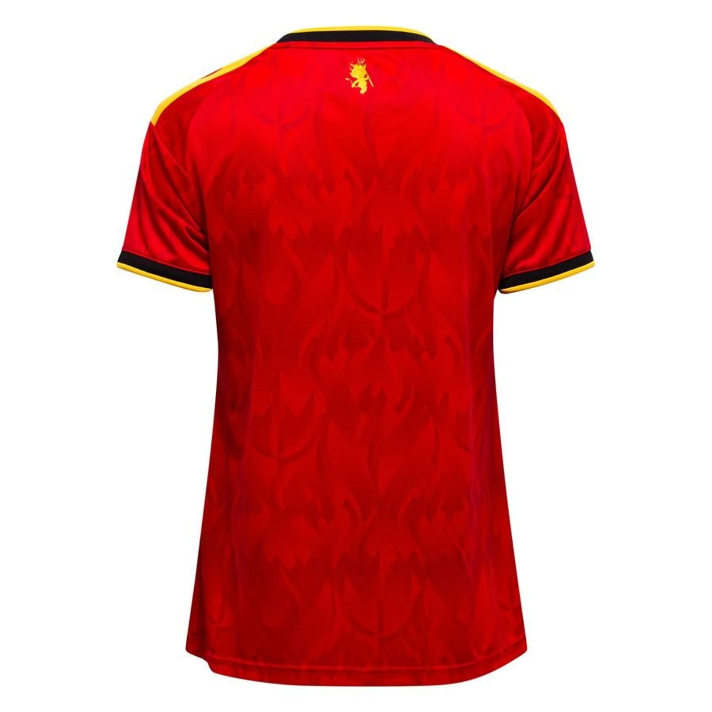 back view of the adidas Belgium Women's Home Shirt World Cup 2026 - Red/Gold/Black