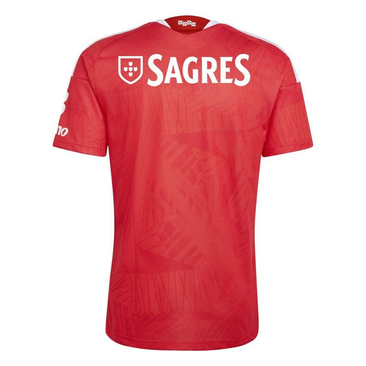 back view of the adidas Benfica Men's Home Shirt 2026/27 - Red/White