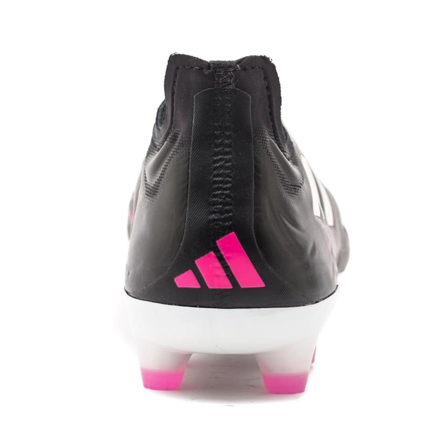 back view of the adidas Copa Pure .1 FG "Own Your Football" Pack in a Black/White/Pink colorway