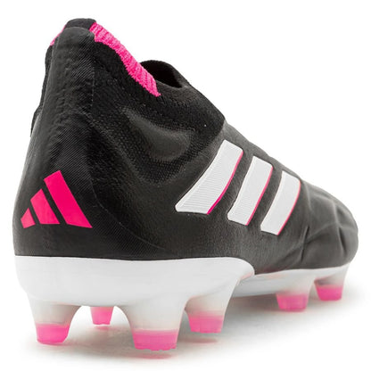 back view of the adidas Copa Pure + FG "Own Your Football" pack in Black/Pink colorway