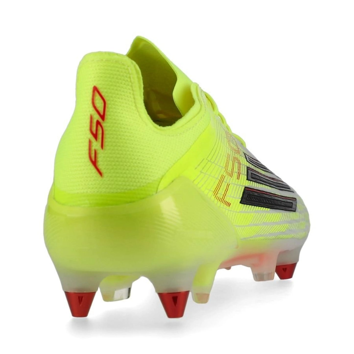 back view of the adidas F50 Elite SG Born For Goals in Yellow/Black/Red