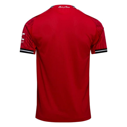 back view of the adidas Manchester United 2025/26 Home Red Jersey