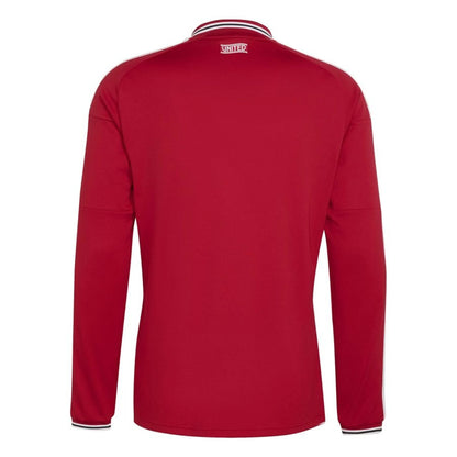 back view of the adidas Manchester United Home Long Sleeve Shirt 2026/27