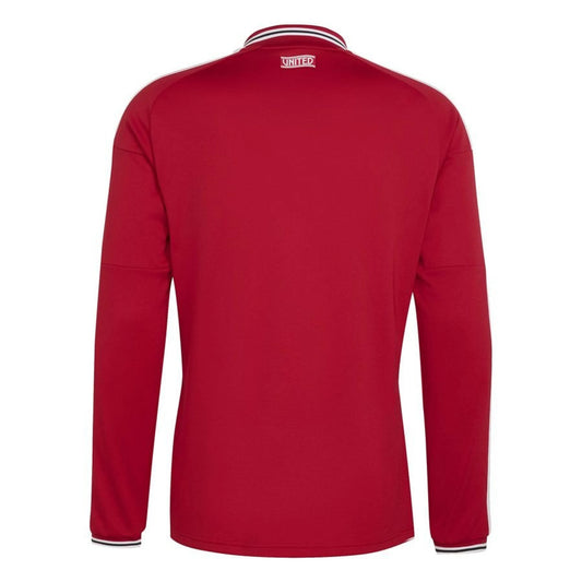 back view of the adidas Manchester United Home Long Sleeve Shirt 2026/27