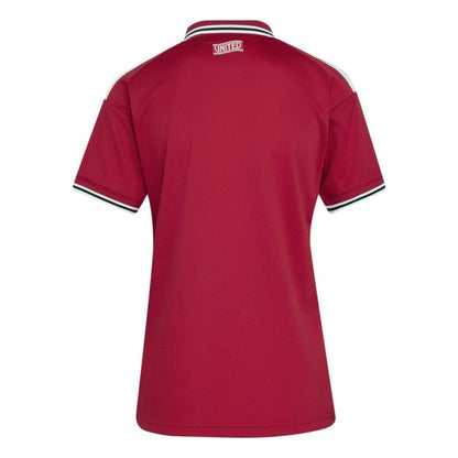 back view of the adidas Manchester United Women's Home Shirt 2026/27 - Red