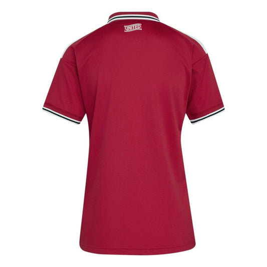 back view of the adidas Manchester United Women's Home Shirt 2026/27 - Red
