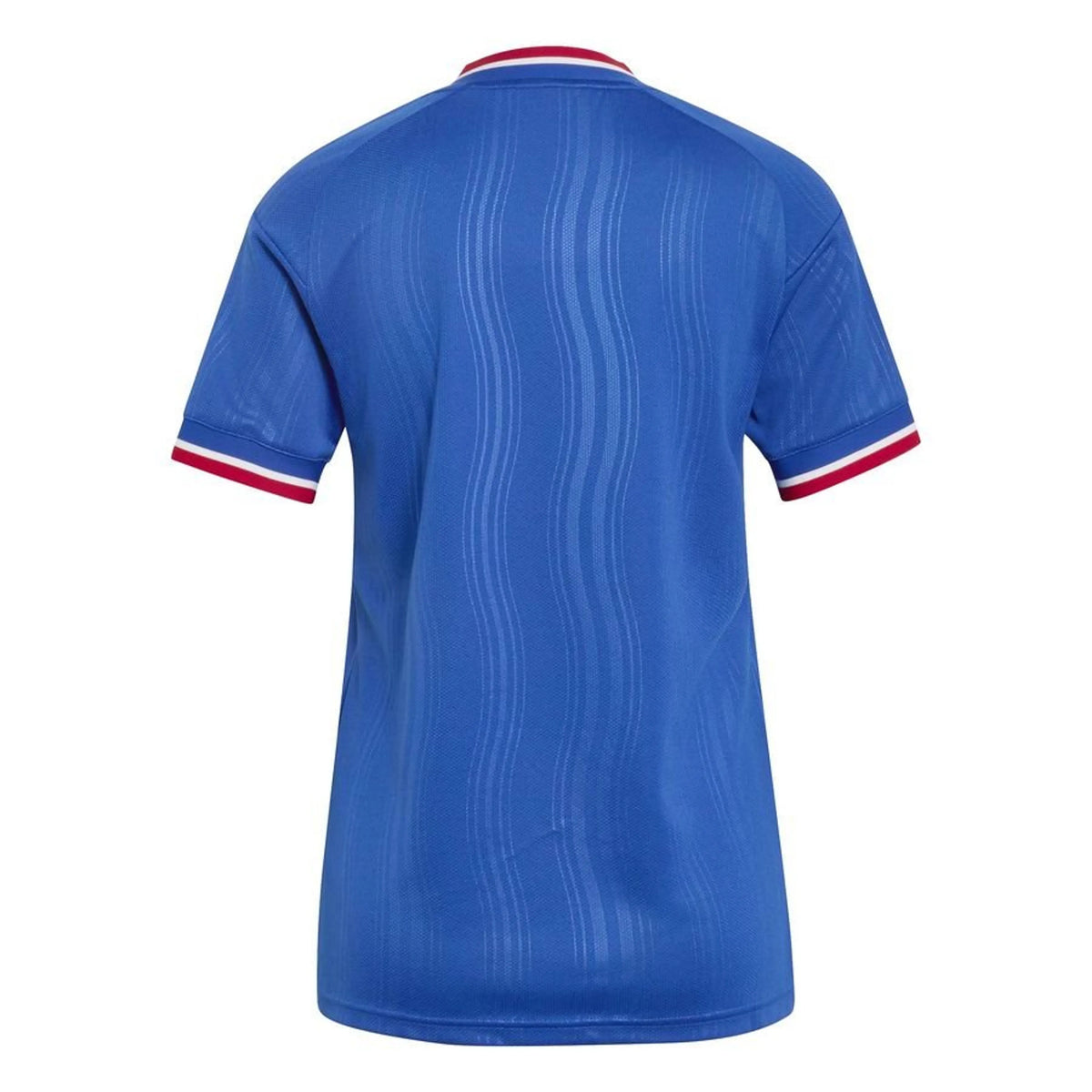 back view of the adidas Manchester United Womens Away Shirt 2026/27 Royal Blue/White/Active Red