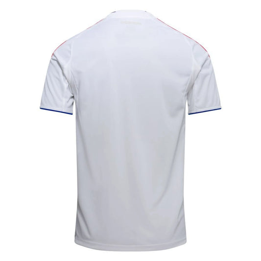 back view of the adidas Olympique Lyonnais 2025/26 Home White Shirt