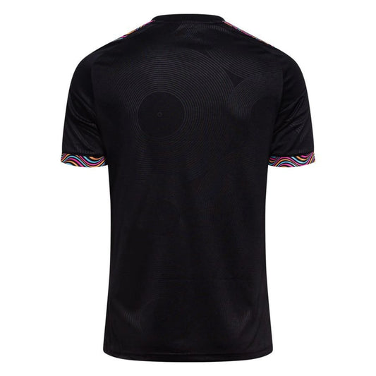 back view of the adidas Olympique Lyonnais Men's 3rd Shirt 2026/27 - Black / Multicolor