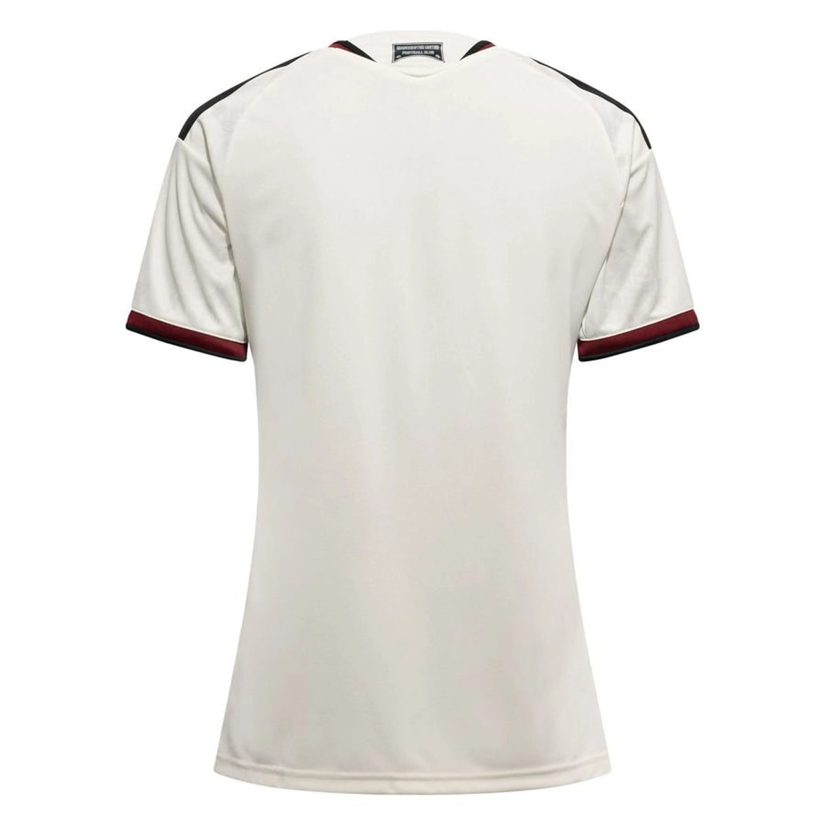 back view of the adidas Originals Manchester United Womens Third Shirt 2026/27 Off White/Night Navy/Active Red